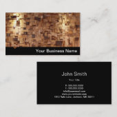 ウッドホームモダン改良型名刺 名刺 (正面/裏面)