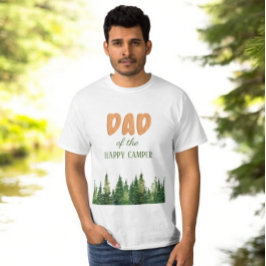 ウッドボーイズ1歳の誕生日おめでとう ハッピーキャンパー Tシャツ