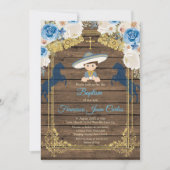 ウッドボーイ素朴バプテスマ《キリスト教》洗礼式や命名式招待状 招待状 (正面)