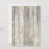 ウッドボーイ素朴ベビーシャワー招待状 – 口ひげ 招待状 (裏面)