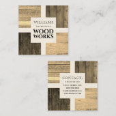 ウッドボードタムスクエア名刺 スクエア名刺 (正面/裏面)