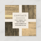 ウッドボードタムスクエア名刺 スクエア名刺 (裏面)