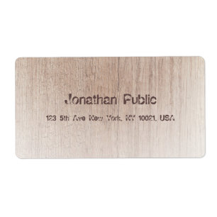 ウッドボードルック動揺して文字テンプレート出荷 ラベル