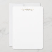 ウッドボー素朴ーフローラカントリーリハーサルディナー 招待状 (裏面)