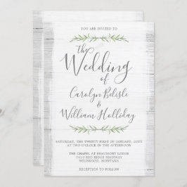 ウッドボ素朴タニカル結婚ズ+詳細招待状 招待状