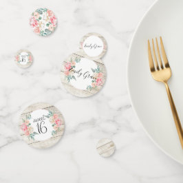 ウッドボ素朴ホフローラスウィート16誕生日 コンフェッティ