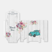 ウッドボ素朴ホフローラティール(緑がかった色)トラック結婚ズ フェイバーボックス (折り畳みなし)