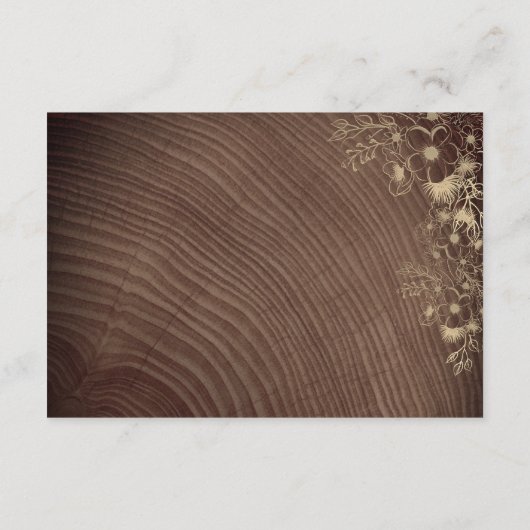 ウッドボ素朴ホフローラ結婚ズ詳細 エンクロージャーカード (裏面)