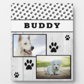 ウッドポー素朴トプリント2ペットドッグフォトコラージュ フォトプラーク (正面)