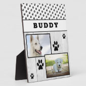 ウッドポー素朴トプリント2ペットドッグフォトコラージュ フォトプラーク (側面)