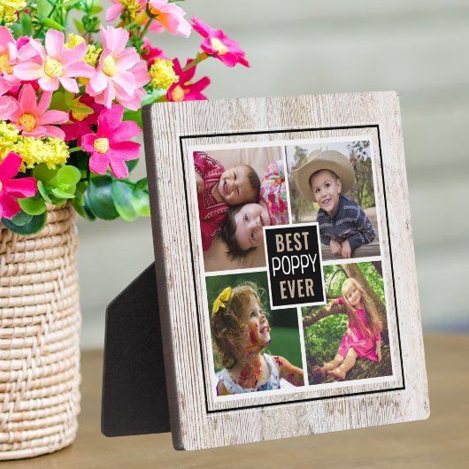 ウッドポ素朴ピ最高のーEver Grandpa 4写真 フォトプラーク