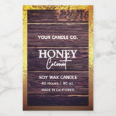 ウッドミニマ素朴リストのホイ縁どルキャンドルラベル フードラベル (シングルラベル)