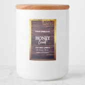 ウッドミニマ素朴リストのホイ縁どルキャンドルラベル フードラベル (正面)