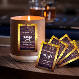 ウッドミニマ素朴リストのホイ縁どルキャンドルラベル フードラベル