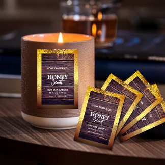 ウッドミニマ素朴リストのホイ縁どルキャンドルラベル フードラベル