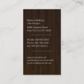 ウッドミュージックスピーカー名刺 名刺 (裏面)