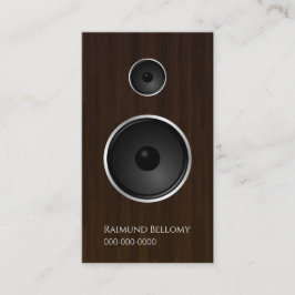 ウッドミュージックスピーカー名刺 名刺