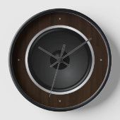 ウッドミュージックスピーカー 壁時計 (正面)
