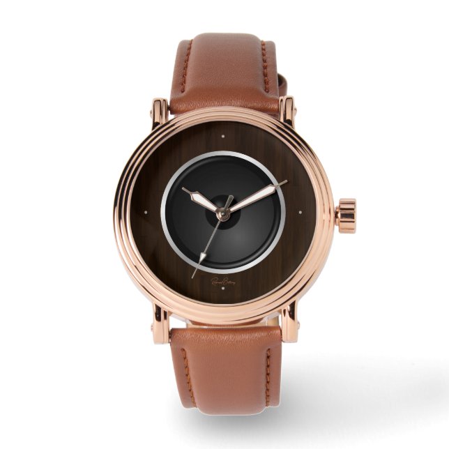 ウッドミュージックスピーカー 腕時計 (正面)