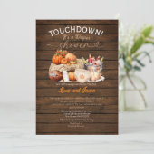 ウッドミルク&サッカーパンプキン秋おむつシャワー 招待状 (スタンド正面)