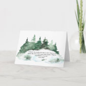ウッドミ来ア引用文フォレストのグリーティングカードへ カード (正面)