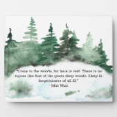 ウッドミ来ア引用文フォレストテーブルトップへ フォトプラーク (正面)