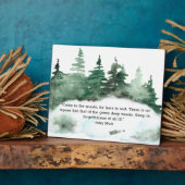 ウッドミ来ア引用文フォレストテーブルトップへ フォトプラーク (側面)