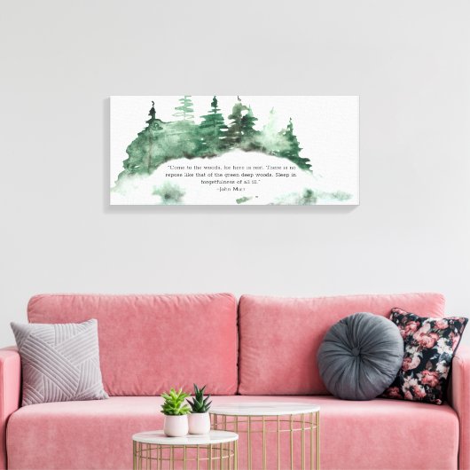 ウッドミ来ア引用文林へ キャンバスプリント (インサイチュ (リビング))
