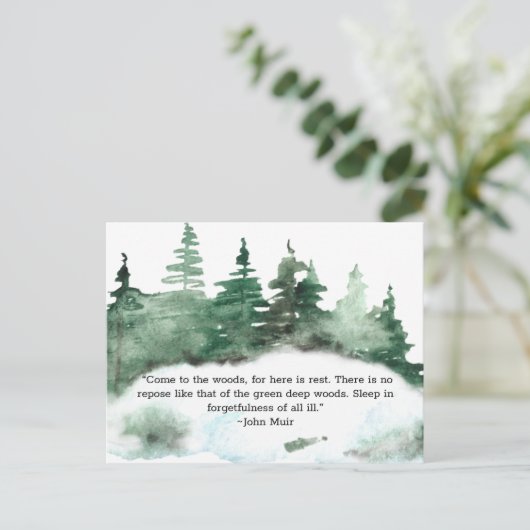 ウッドミ来ア引用文林へ ポストカード (スタンド正面)