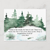 ウッドミ来ア引用文林へ ポストカード (正面)