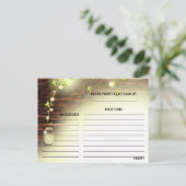 ウッドメイソン素朴ジャイルストリングライツツリーレシピ ポストカード (スタンド正面)