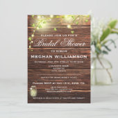 ウッドメイソン素朴ライツブライダルシャワー招待 招待状 (スタンド正面)
