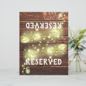 ウッドメイソン素朴ライト折り畳み予約サイン (スタンド正面)