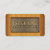 ウッドメクールフェイクタルプレート及びウッド建築 名刺 (正面)