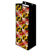 ウッドメリーランド州旗ワイン抱き枕 ワインギフトバッグ (裏面アングル)