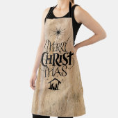 ウッドメリー素朴キリストマスウッドランドクリスチャン エプロン (インサイチュ)