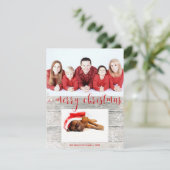 ウッドメリー素朴クリスマスフォトカード シーズンカード (スタンド正面)