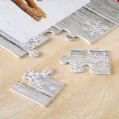 ウッドメリー素朴クリスマスフォト – パズル (側面)