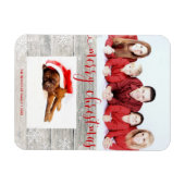 ウッドメリー素朴クリスマス – フォトマグネット マグネット (横)