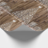 ウッドメリ素朴ークリスマスラッピング紙 ラッピングペーパー (角)