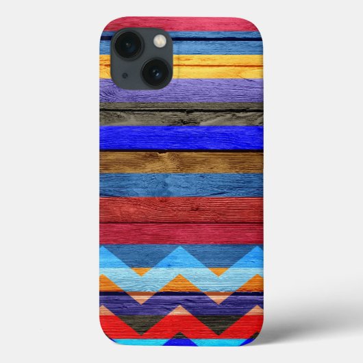 ウッドモダンシェブロンストライプ#2 Case-Mate iPhoneケース (裏面)