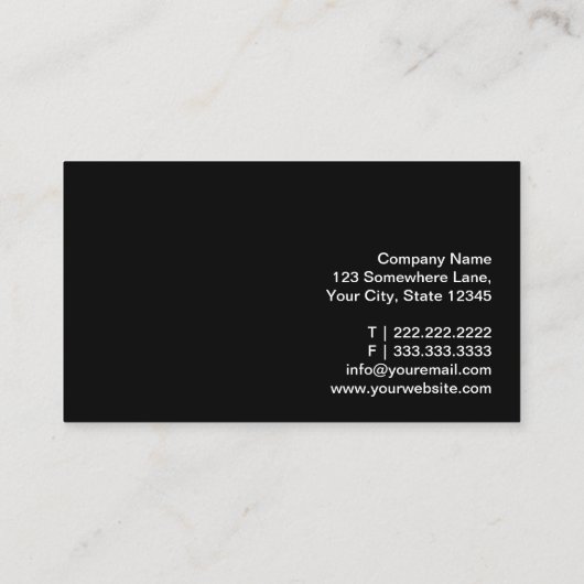 ウッドモダンストライプ建築家名刺 名刺 (裏面)