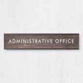 ウッドモダンデザインプロフェッショナルプレート管理事務所 サインプレート (正面)