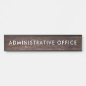 ウッドモダンデザインプロフェッショナルプレート管理事務所 サインプレート (正面)