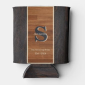 ウッドモダンフエ2トーンモノグラムスクエア 缶クーラー (正面)