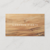 ウッドモダンミニマルシンプルリスト 名刺 (正面)