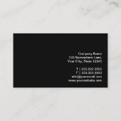 ウッドモダンヨガインストラクター名刺 名刺 (裏面)