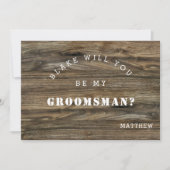 ウッドモダン素朴、俺のグロムスマンのカードになってくれないか? ノートカード (正面)