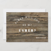 ウッドモダン素朴、君は僕のアッシャーのカードか ノートカード (正面)