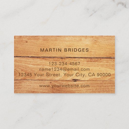 ウッドモダン総合建築名刺 名刺 (裏面)